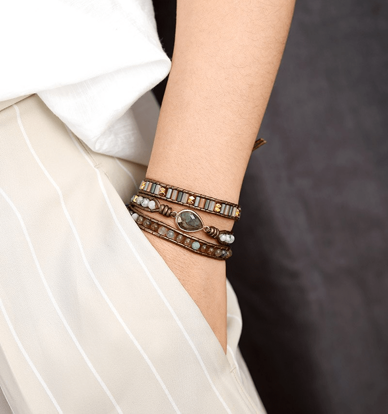 Sylvana - Labradorite Spiritual Wrap Bracelet