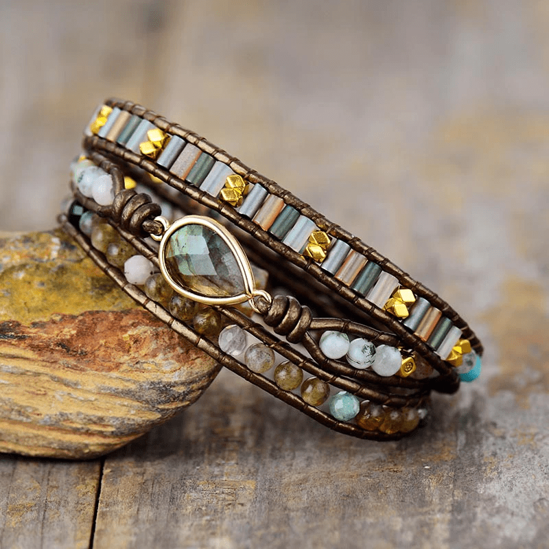 Sylvana - Labradorite Spiritual Wrap Bracelet