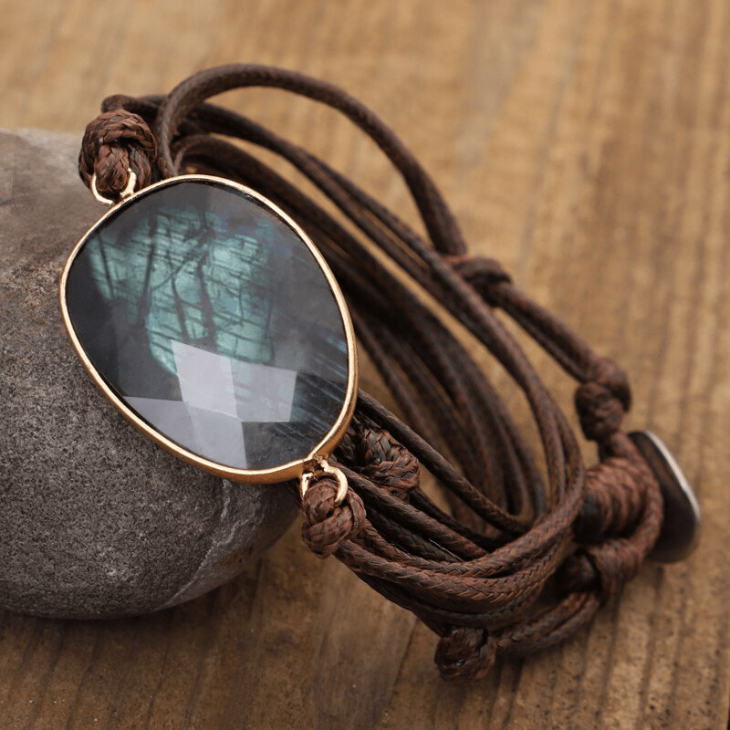 Lunaria - Labradorite Cord Bracelet