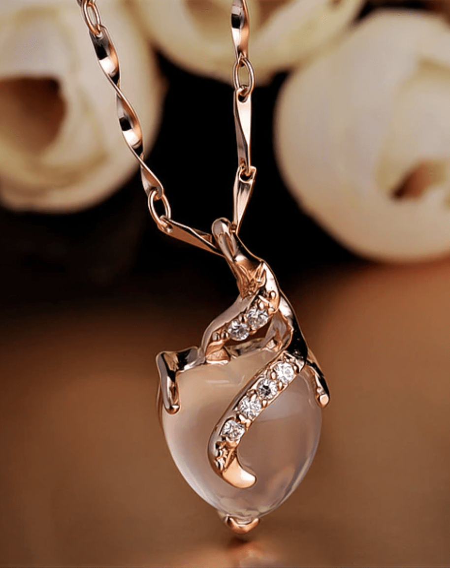 OpalHeart - Opal Pendant Necklace