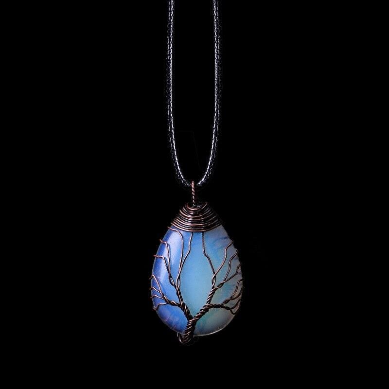 Elisia - Opalite Drop Pendant Necklace