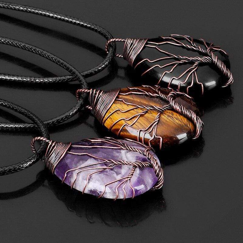 Zarina - Tiger Eye Drop Necklace for Women