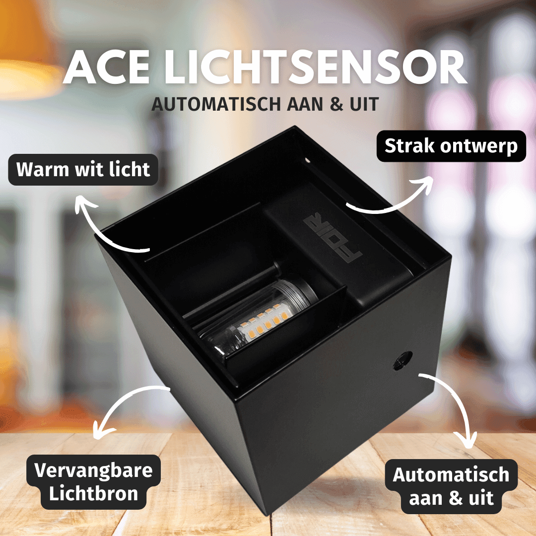AceGlow - Outdoor Wall Light with Dusk Sensor (IP65)