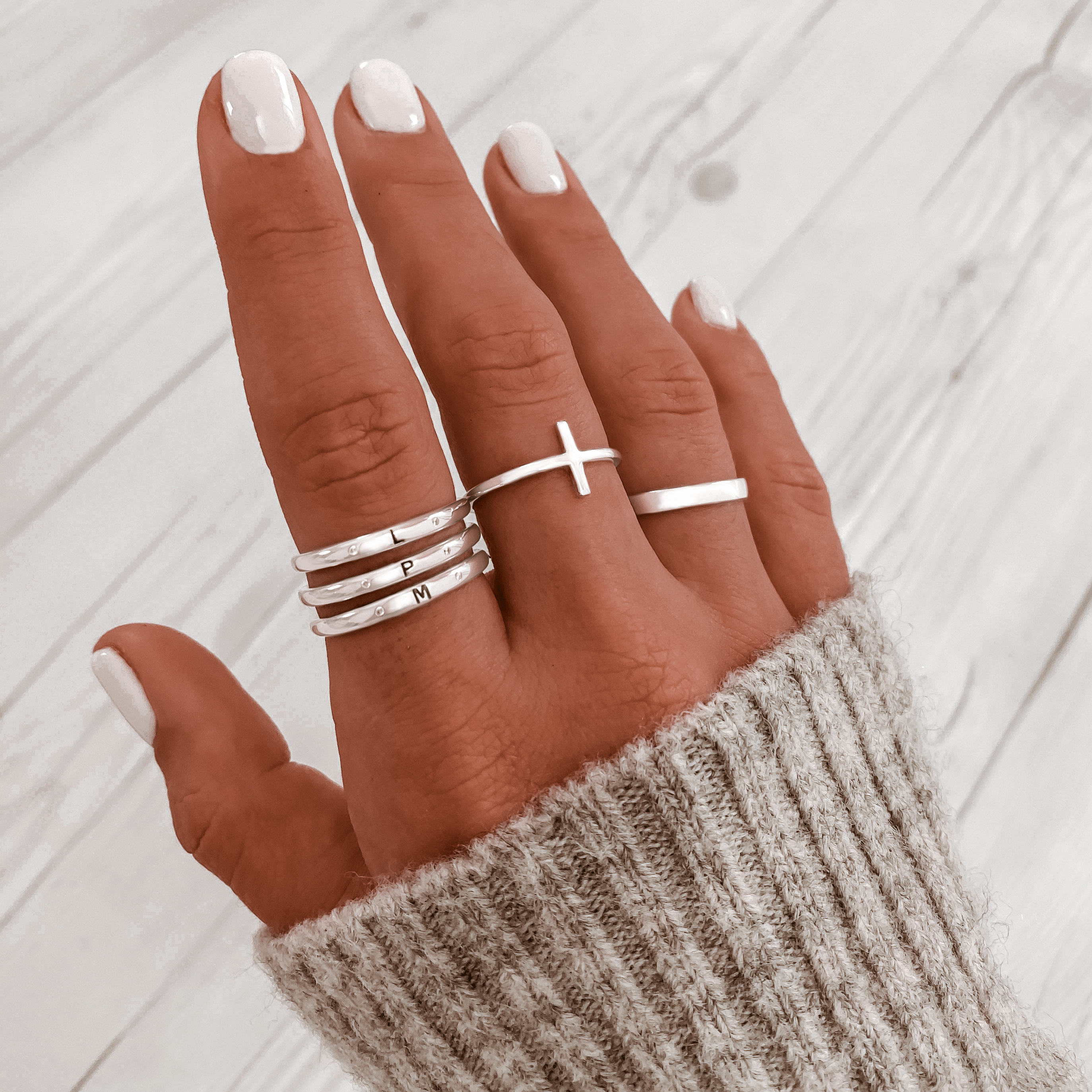 Nadine - Wide Gold-Plated Band Ring for Women