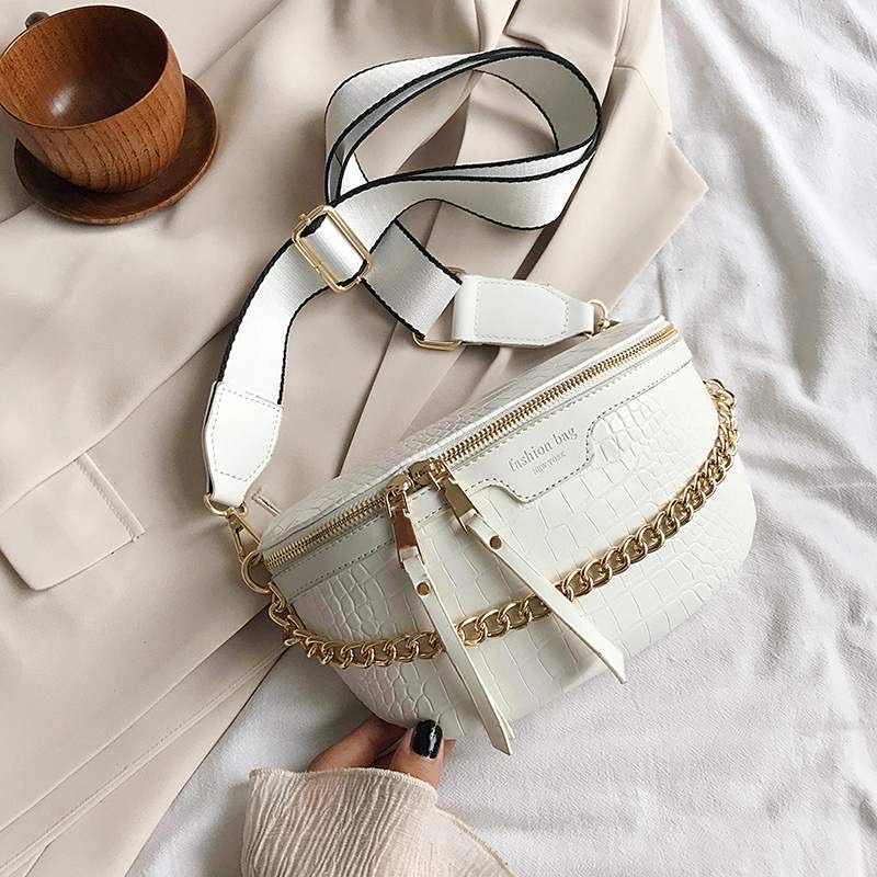 SheilaBag - Trendy Crocodile Print Shoulder Bag