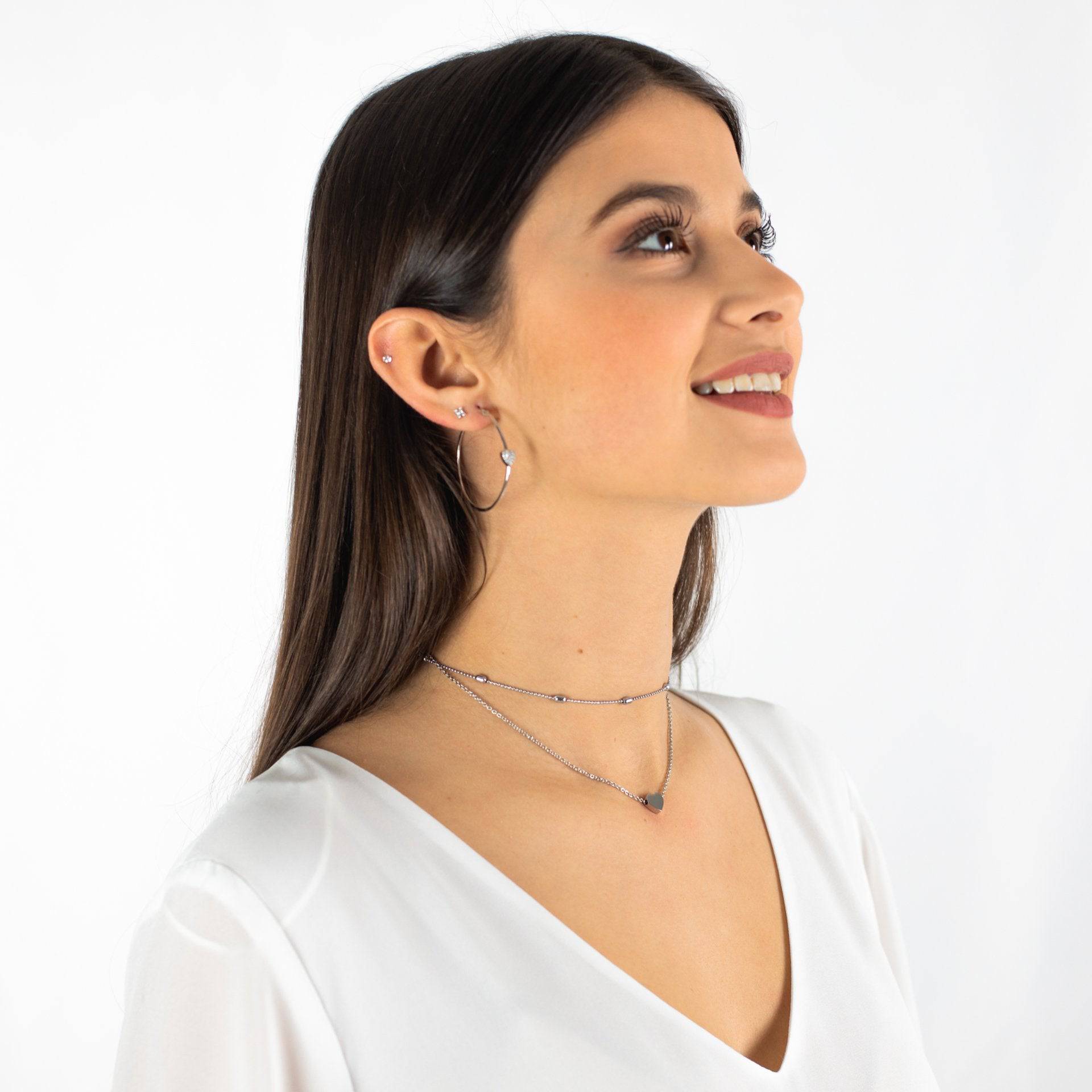 Julia - Heart Layered Necklace for Women