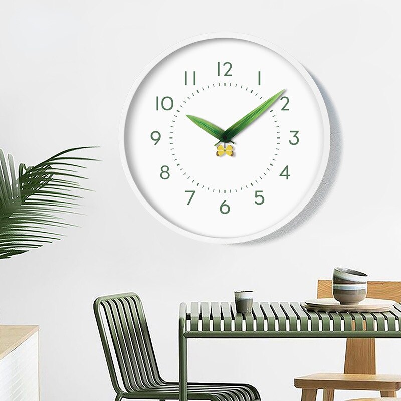 Perch Wall Clock - Bird & Flowers Nature Clock
