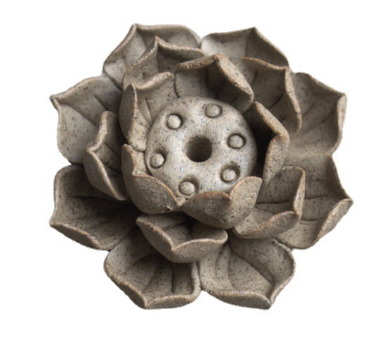 LotusBloom Incense Holder - Elegant Ceramic Lotus Burner
