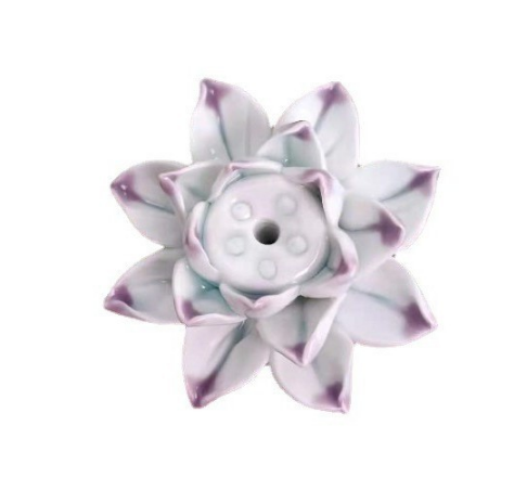LotusBloom Incense Holder - Elegant Ceramic Burner