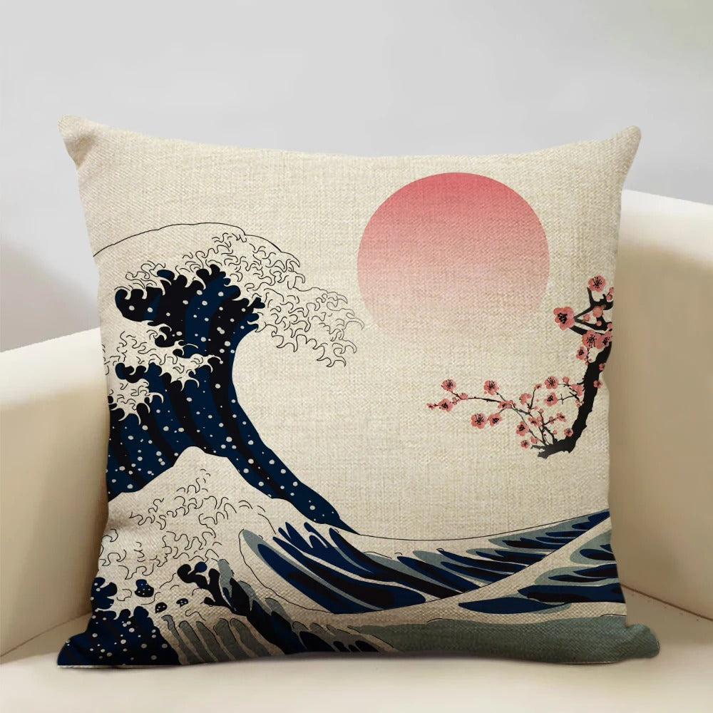 BeauRêve Mount Fuji Cushion Cover - Japanese Style