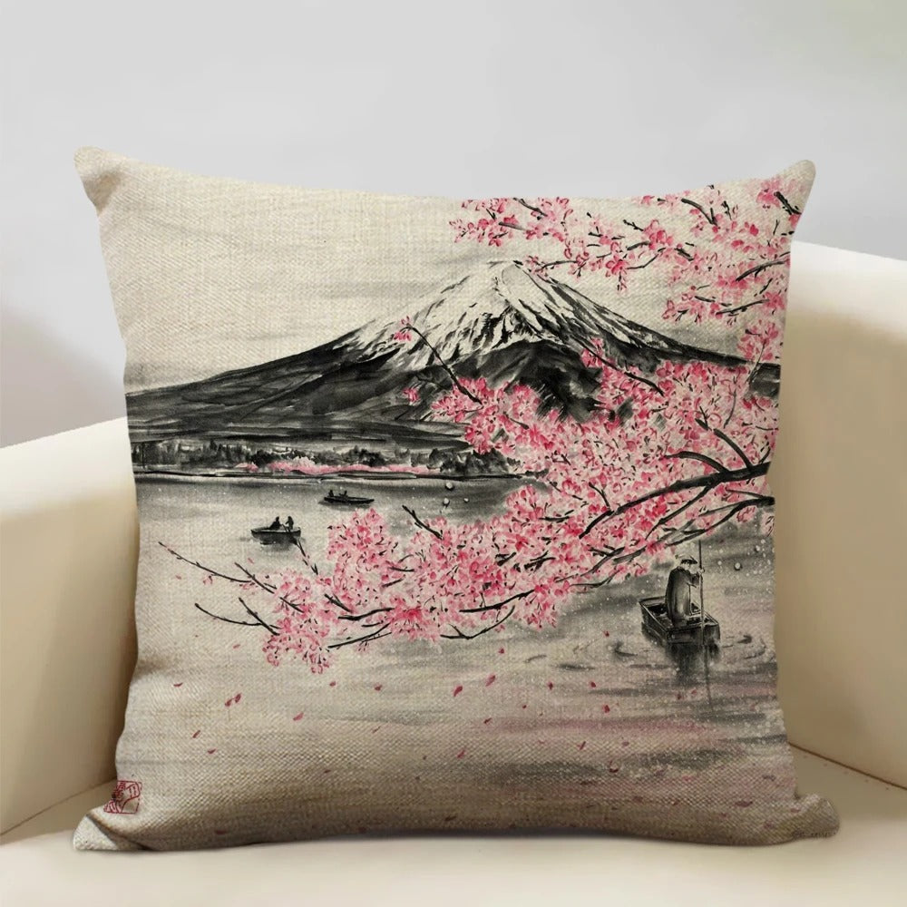 BeauRêve Mount Fuji Cushion Cover - Japanese Style