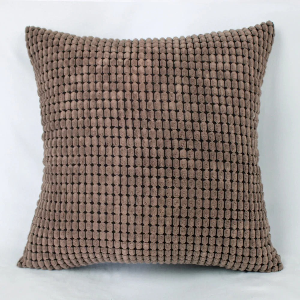 PlushHome Cushion Cover - Soft Plush Textured