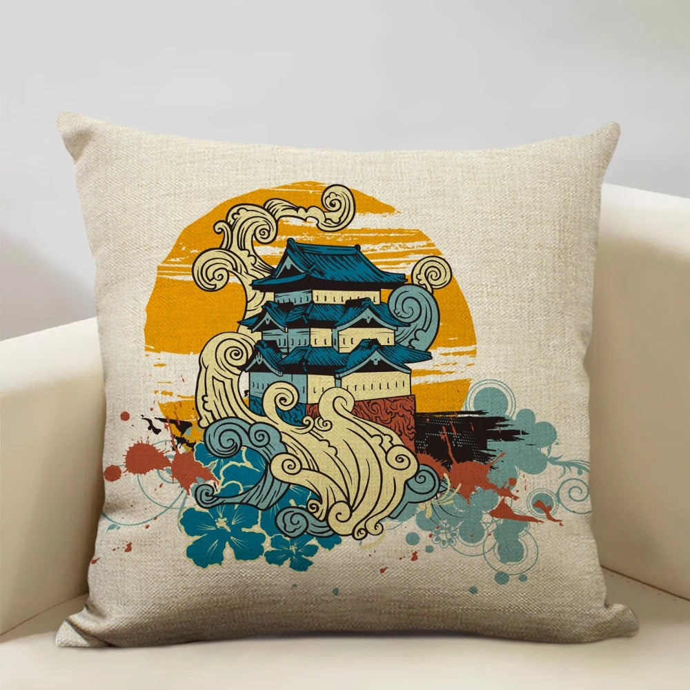 BeauRêve Mount Fuji Cushion Cover - Japanese Style
