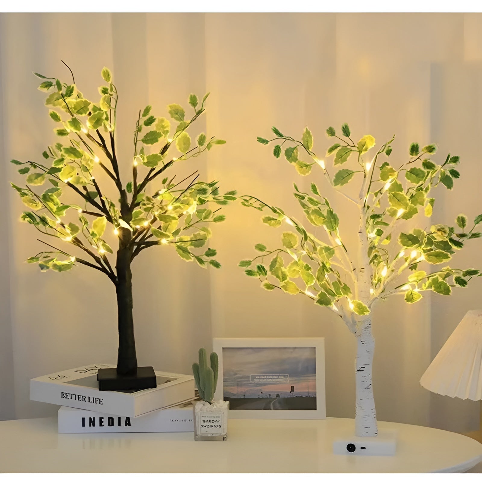 Glowing Tree Table Lamp - Warm LED Decor Light