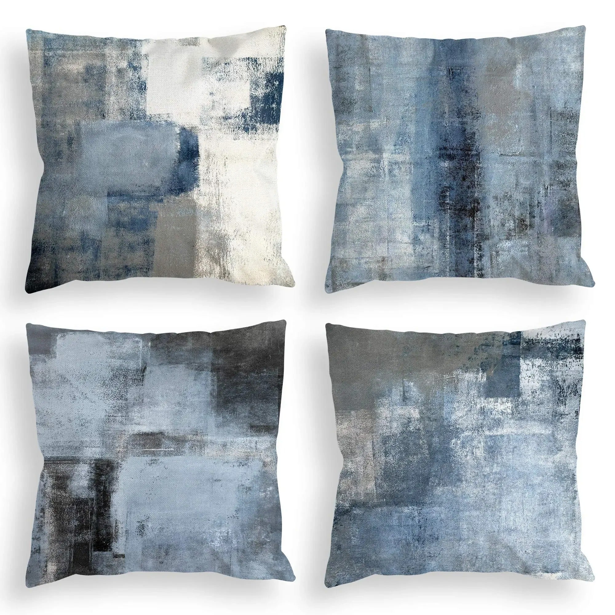 Tricolor Linen Cushion Cover - Modern Interior Accent