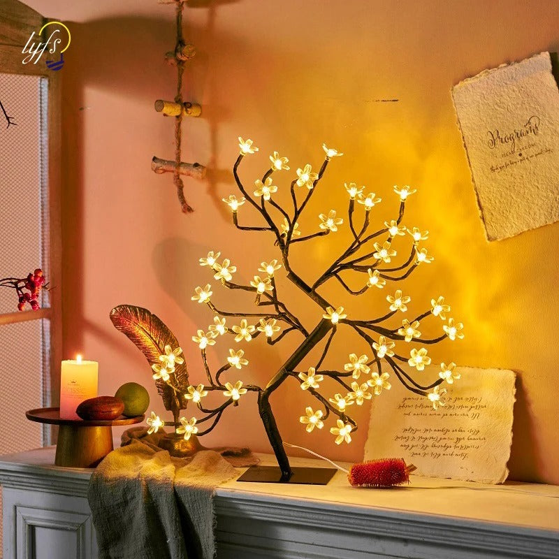 Cherry Blossom LED Table Lamp - Enchanting Mood Light