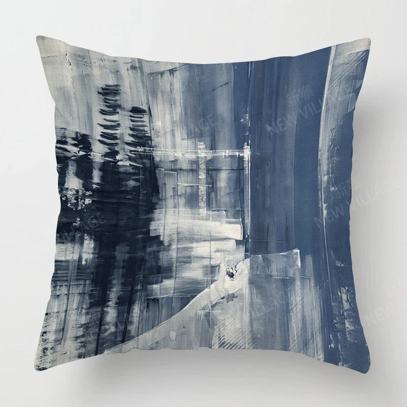 Tricolor Linen Cushion Cover - Modern Interior Accent