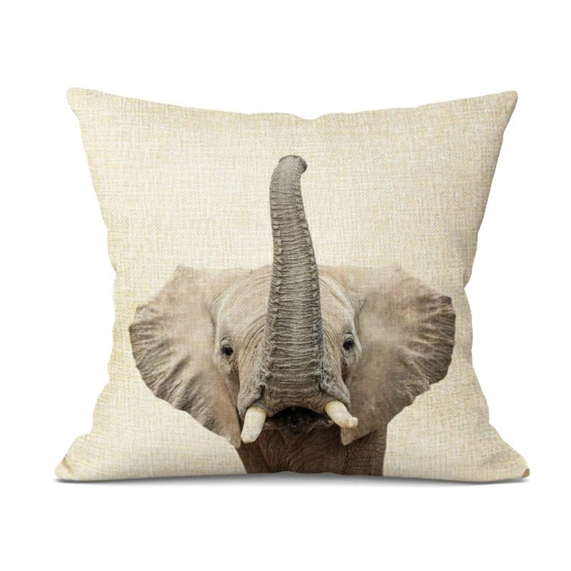 Animal Cushion Cover - Playful Decorative Pillow