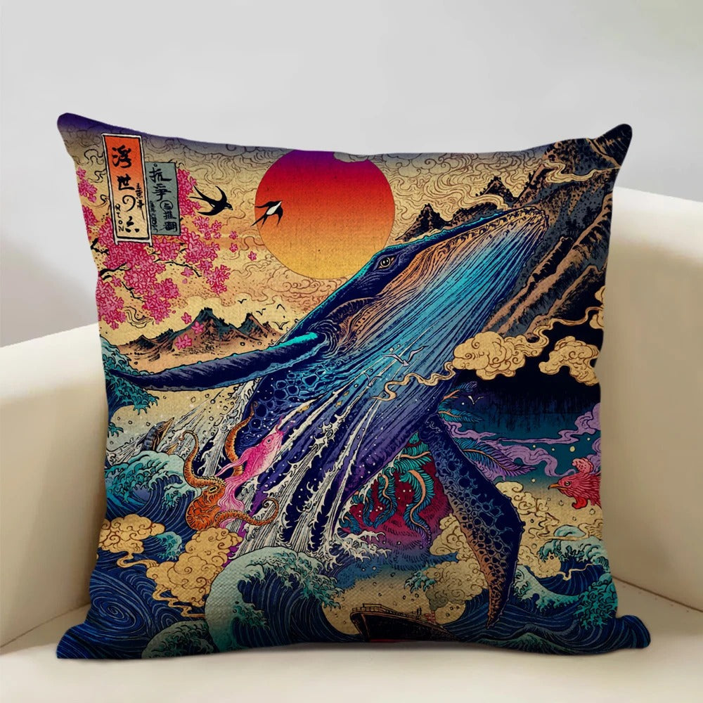 BeauRêve Mount Fuji Cushion Cover - Japanese Style