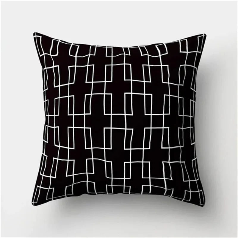 Geometric Cushion Cover - Modern Decorative Pillow
