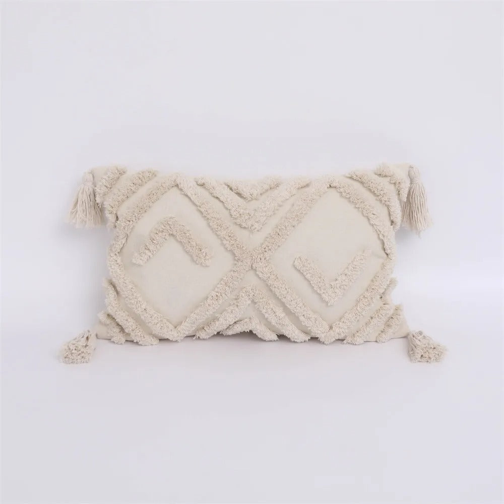 Boho Tufted Cushion Cover - Moroccan Boho Tufted