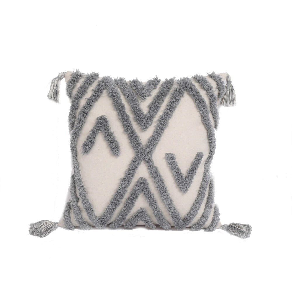 Boho Tufted Cushion Cover - Moroccan Boho Tufted