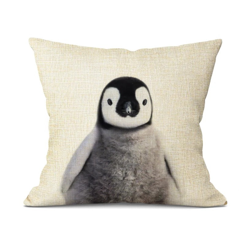Animal Cushion Cover - Playful Decorative Pillow