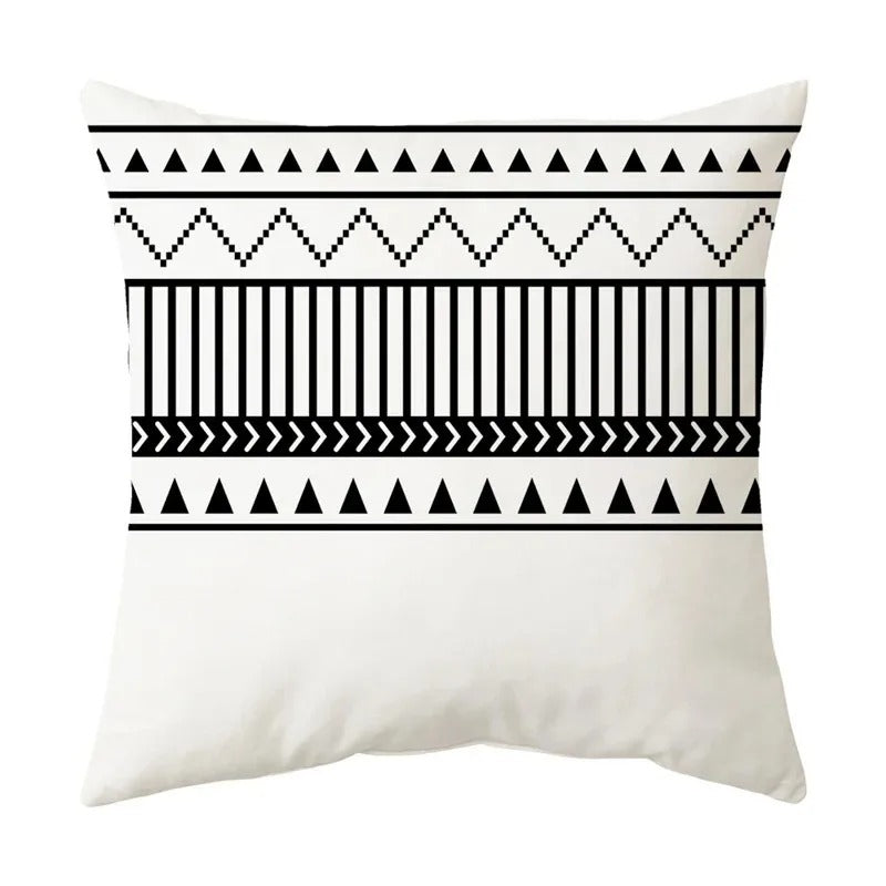 Geometric Cushion Cover - Modern Decorative Pillow