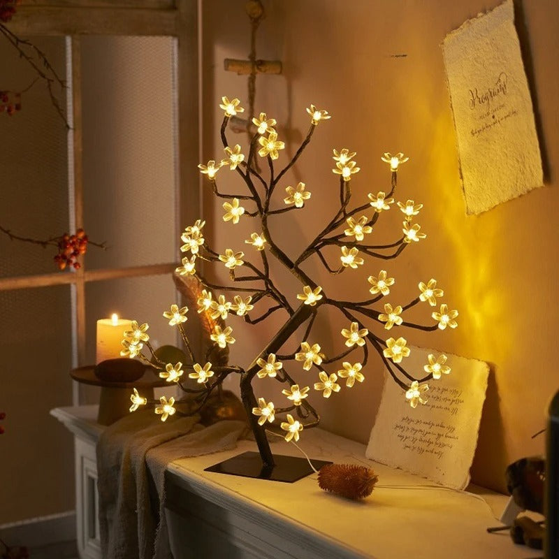 Cherry Blossom LED Table Lamp - Enchanting Mood Light