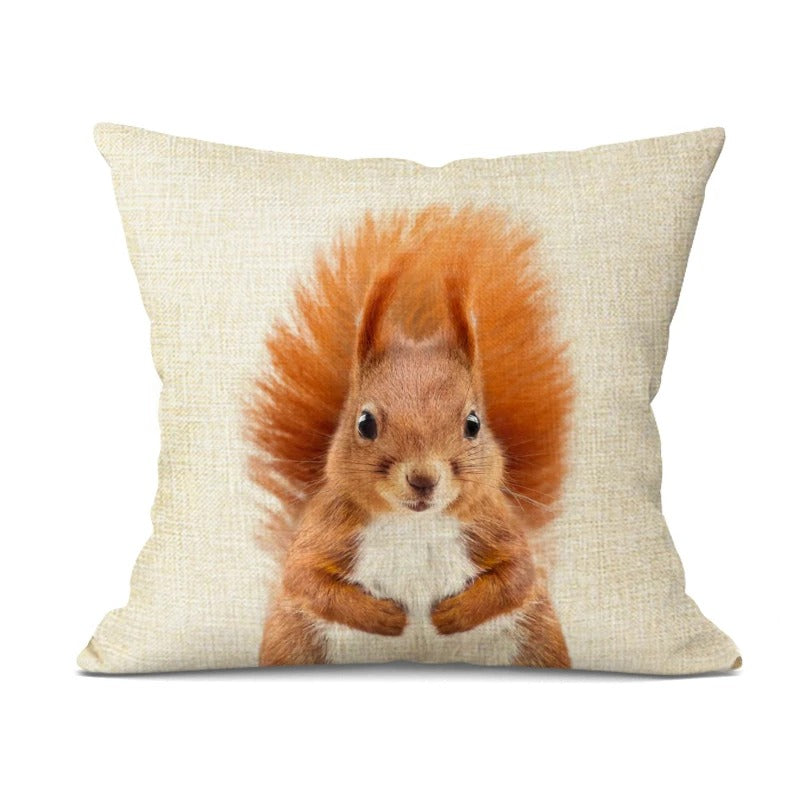 Animal Cushion Cover - Playful Decorative Pillow