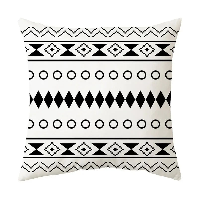 Geometric Cushion Cover - Modern Decorative Pillow