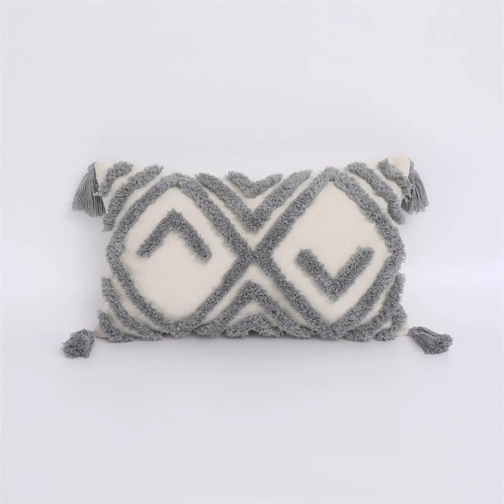 Boho Tufted Cushion Cover - Moroccan Boho Tufted