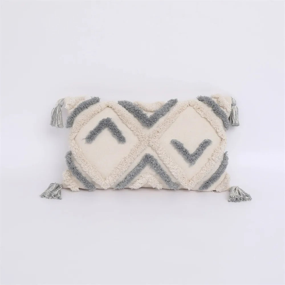 Boho Tufted Cushion Cover - Moroccan Boho Tufted