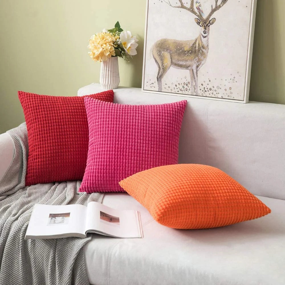PlushHome Cushion Cover - Soft Plush Textured