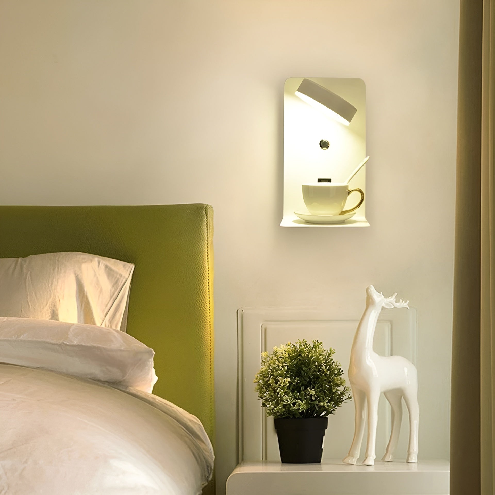 ChargeBright LED Wall Lamp with USB - USB Charging Sconce