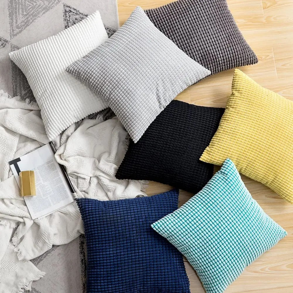 PlushHome Cushion Cover - Soft Plush Textured