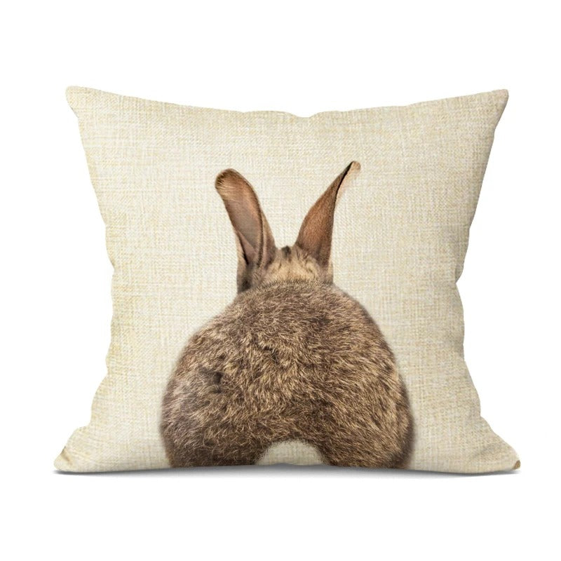 Animal Cushion Cover - Playful Decorative Pillow