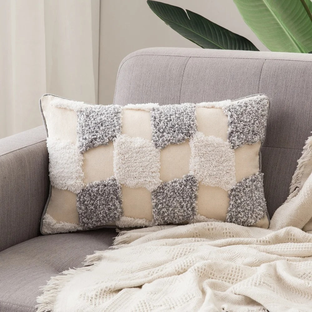Boho Tufted Cushion Cover - Moroccan Boho Tufted