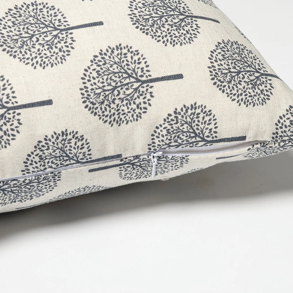 Seraphine Linen Cushion Cover - Refined Textile Print