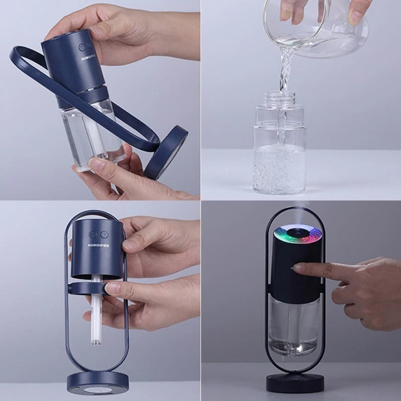 360° LED Night Lamp - Rotating USB Desk Light