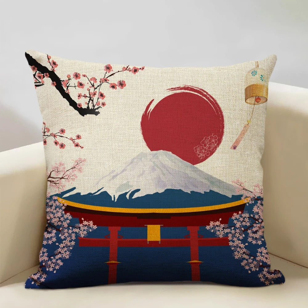 BeauRêve Mount Fuji Cushion Cover - Japanese Style