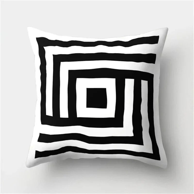 Geometric Cushion Cover - Modern Decorative Pillow
