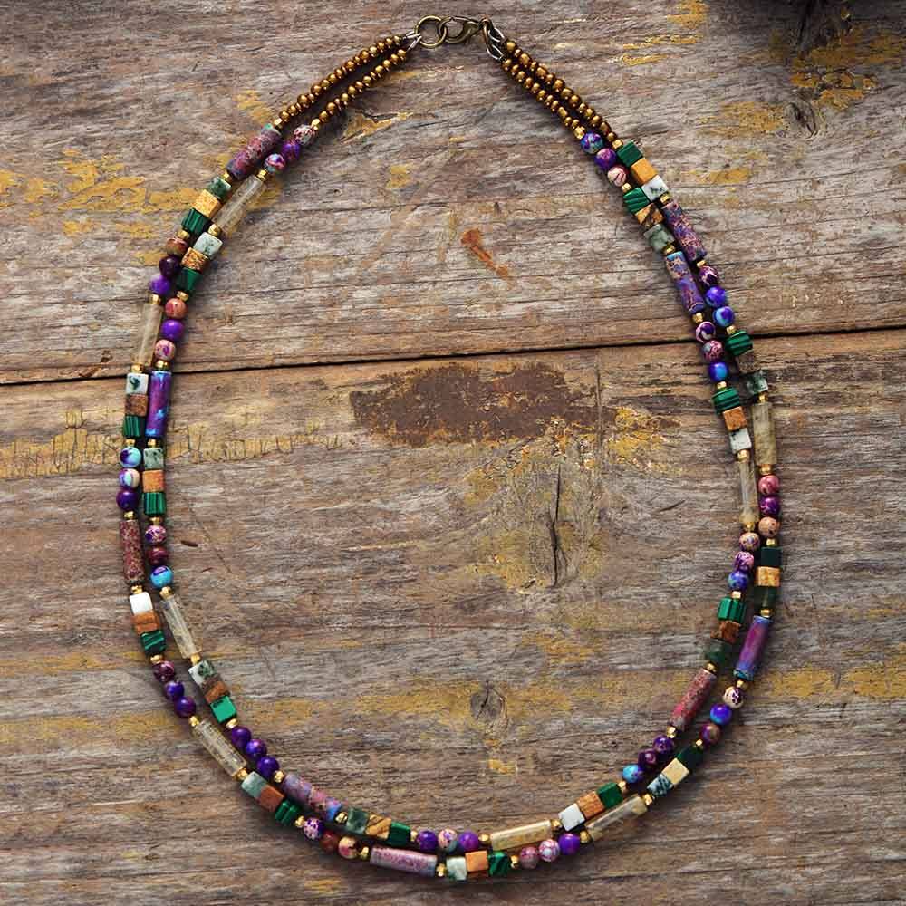 GemGlow - Gemstone Choker Necklace