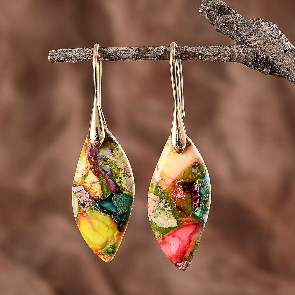 Amaris Teardrop Regalite Earrings