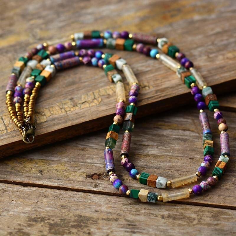GemGlow - Gemstone Choker Necklace