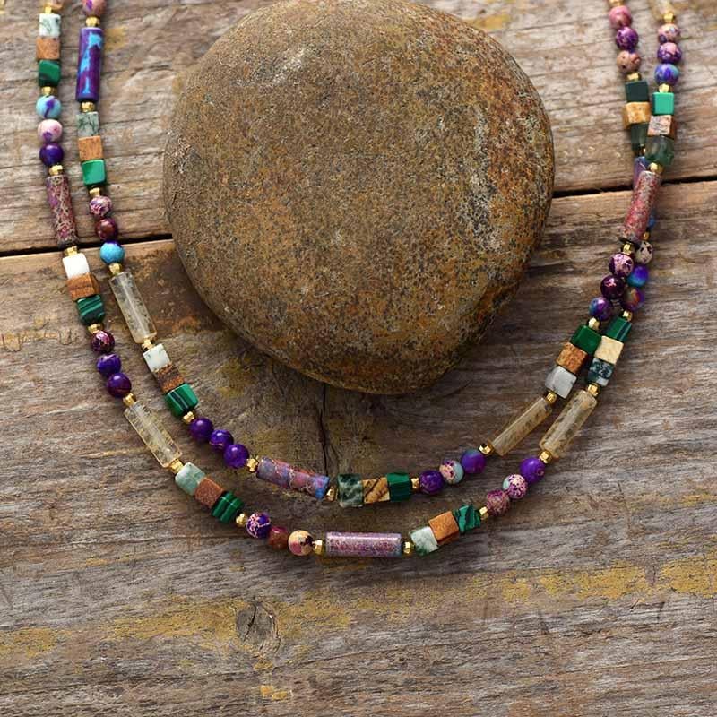 GemGlow - Gemstone Choker Necklace