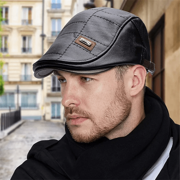 LuxeStyle Beret - Timeless Leather Elegance