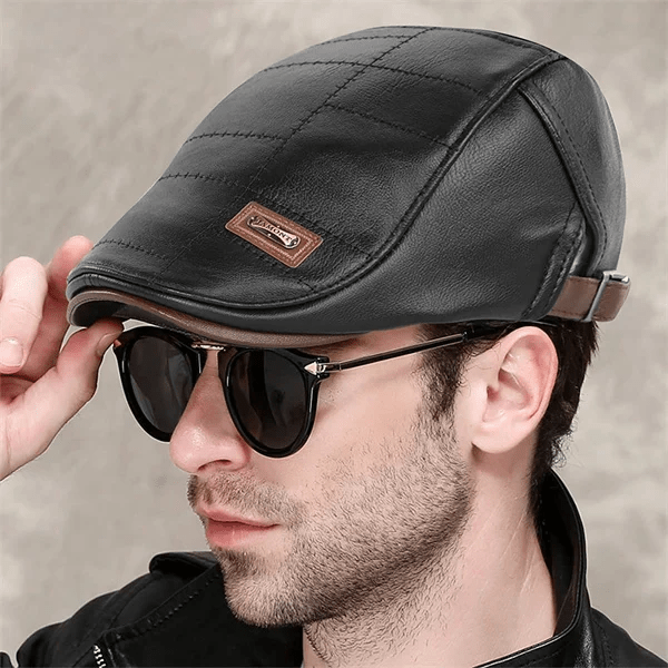 LuxeStyle Beret - Timeless Leather Elegance