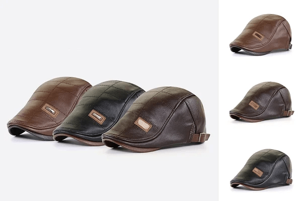 LuxeStyle Beret - Timeless Leather Elegance