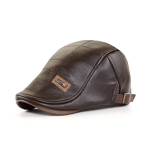 LuxeStyle Beret - Timeless Leather Elegance